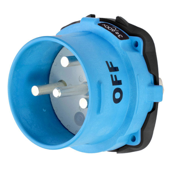 31-98183-K14-A155 - DR150 INLET POLY BLUE SIZE 5 TYPE 4X 3P+G 150A 600 VAC 60 Hz NO AUX WITH NO LOCKOUT HOLE